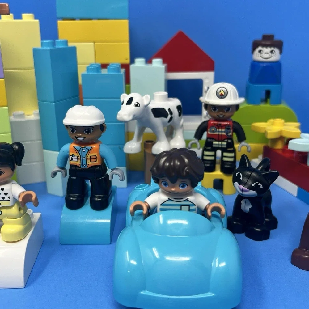 LEGO DUPLO Lot Building Blocks 10 Figures Kids Toddler Toy Set Mixed Bundle Play
